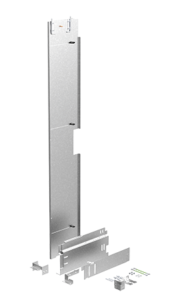 nVent HOFFMAN A60BP12G PNLFS Universal Barrier Panel, 11.8 in W x 59.8 in H, Mild Steel