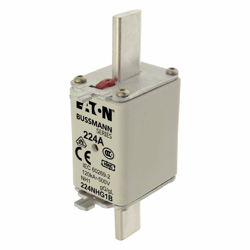 Edison Bussmann 224NHG1B NH Fuse Link, 500 VAC, 224 A, For Use With Class C gG/gL Fuse, Ceramic