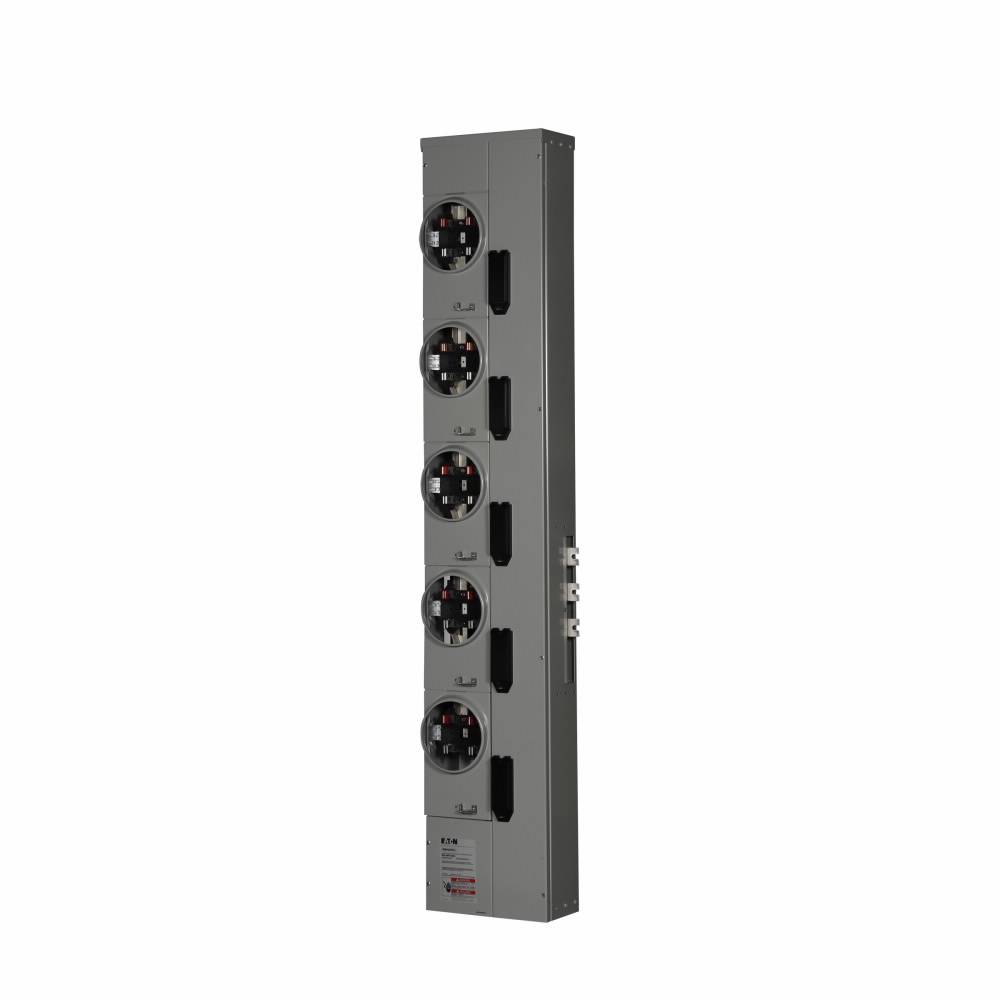 EATON 1MM520RRL 5-Socket Multiple Metering Meter Stack Module, 120/240 VAC, 200 A, 1 ph Phase, 3 Wires