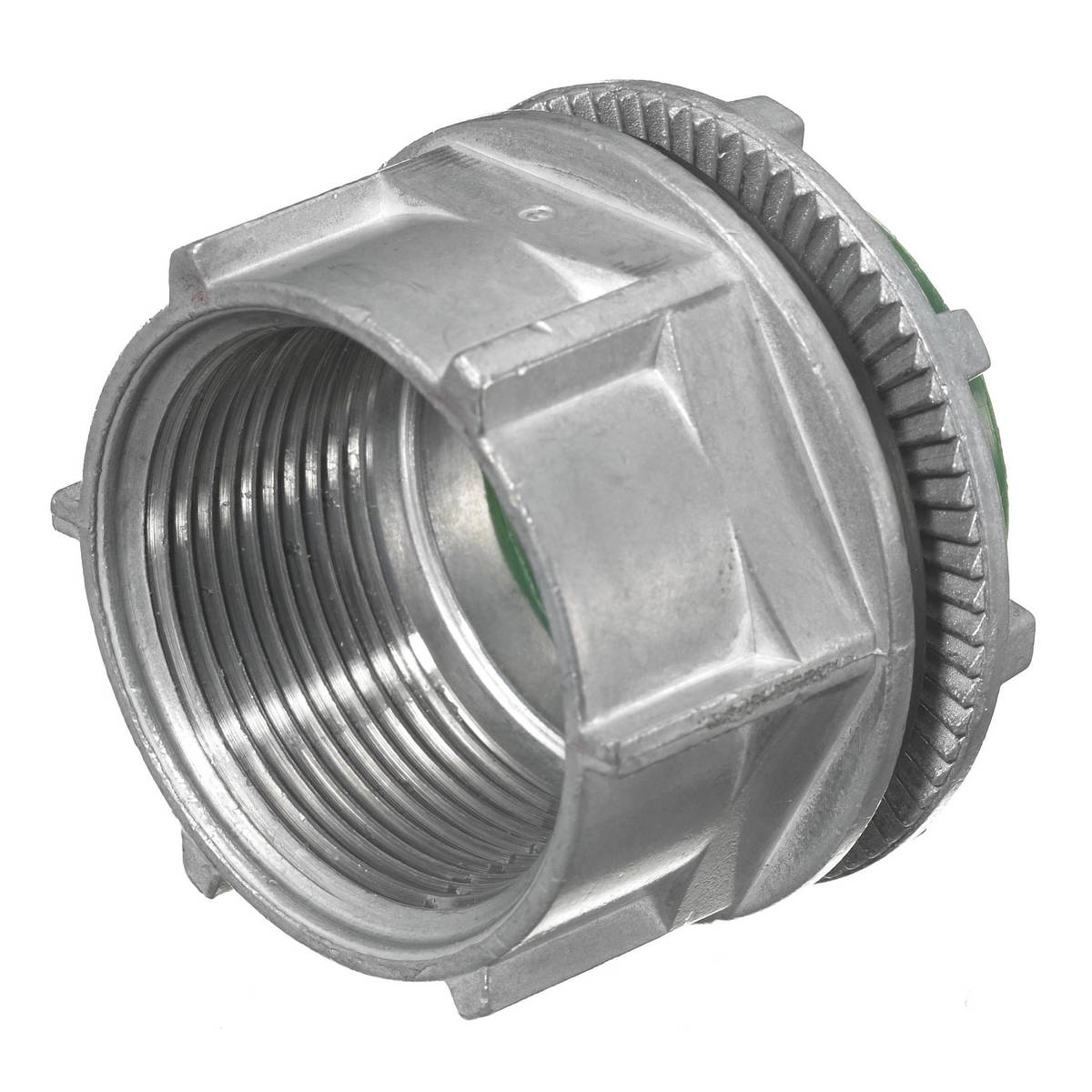 PREMISE WIRING SystemOne™ S1AVHUB15 Conduit Hub, For Use With S1SFBAV Floor Boxes, 1-1/2 in Hub, Cast Aluminum, Metallic