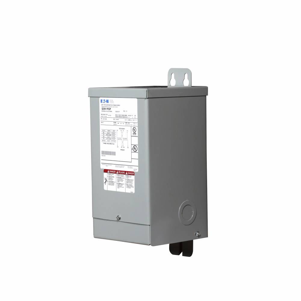 EATON S20N11P02P Type EP Dry Encapsulated Distribution Transformer, 240/480 VAC Primary, 120/240 VAC Secondary, 2 kVA Power Rating, 60 Hz, 1 ph Phase