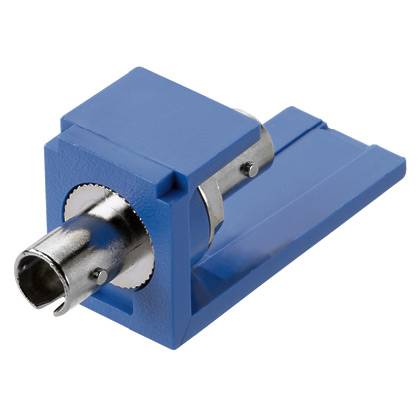 Panduit® CMSTZBU Fiber Optic Adapter Module, ST Simplex Connector, 1 Port, OS1/OS2 Single Mode Fiber