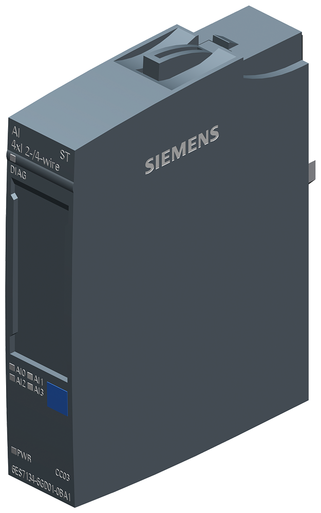 Siemens 6AG11346TD002CA1 Analog Input Module, 4 Inputs, 4 to 20 mA Signal Range, 16 bit Resolution, +/-0.05 % Accuracy
