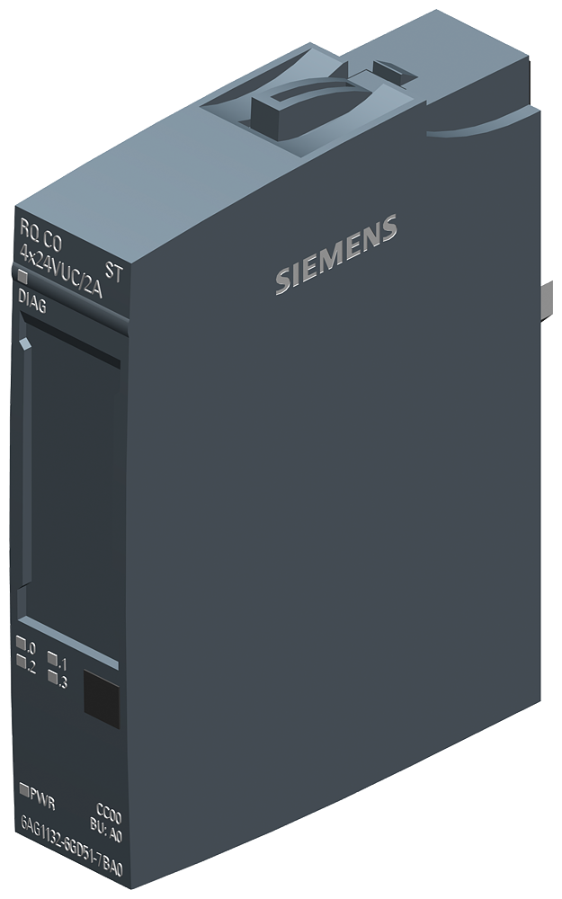 Siemens SIPLUS 6AG11326GD517BA0 ET 200SP PLC Digital Output Module With Conformal Coating Based On 6ES7132-6GD51-0BA0