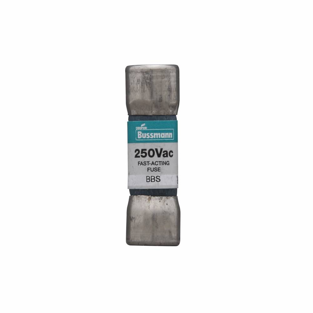 Bussmann BBS-8 Fast Acting Fuse, 8 A, 250 VAC, 10 kAIC Interrupt, Class: Supplemental, Cartridge Body