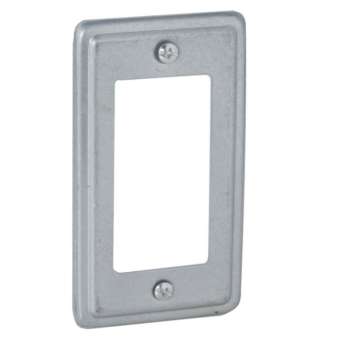 RACO® 862 Flat Handy Box Cover, 4-3/16 in L x 2-5/16 in W x 0.2 in D, Steel