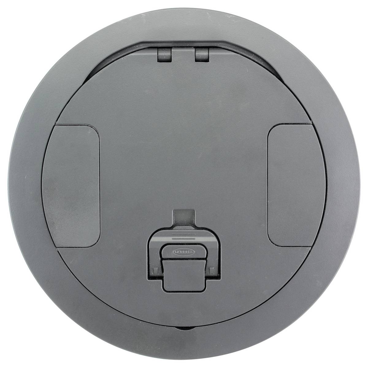 Wiring Device-Kellems CFBS1R8CVRGRY CFB2G Floor Box Cover, 8 in Dia, 7-1/2 in L x 7-1/2 in W, Furniture Feed Cover, Cast Aluminum
