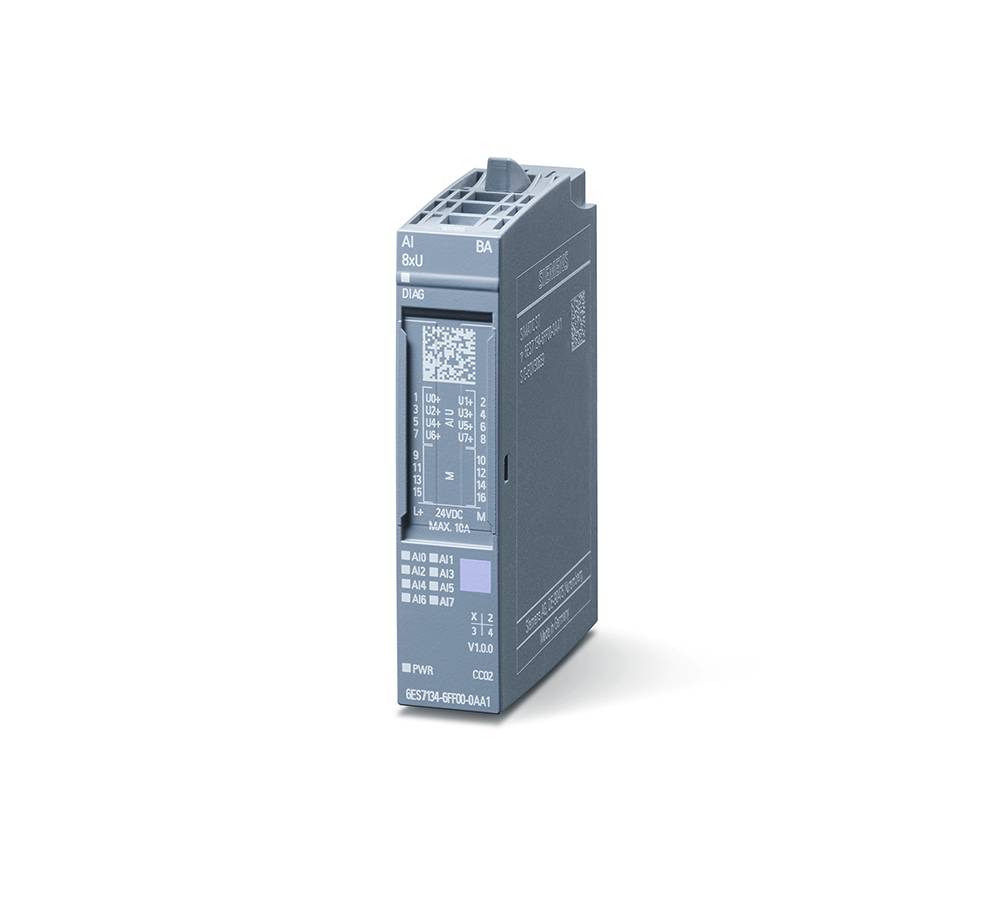 Siemens 6AG11346FF002AA1 SIPLUS ET Basic Module, 8 Inputs, 16 bit Resolution, 0.05 % Accuracy