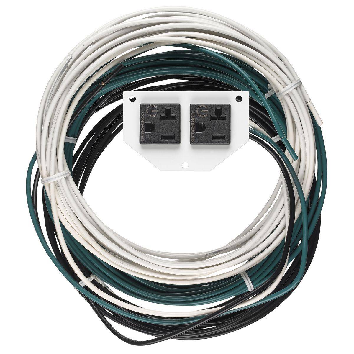Wiring Device-Kellems SystemOne S1R10PSPZ25C Standard Controlled Half Duplex Pre-Wired Perimeter Sub Plate With 24 in Lead, 3.3 in L x 2.08 in W x 0.92 in D, Steel