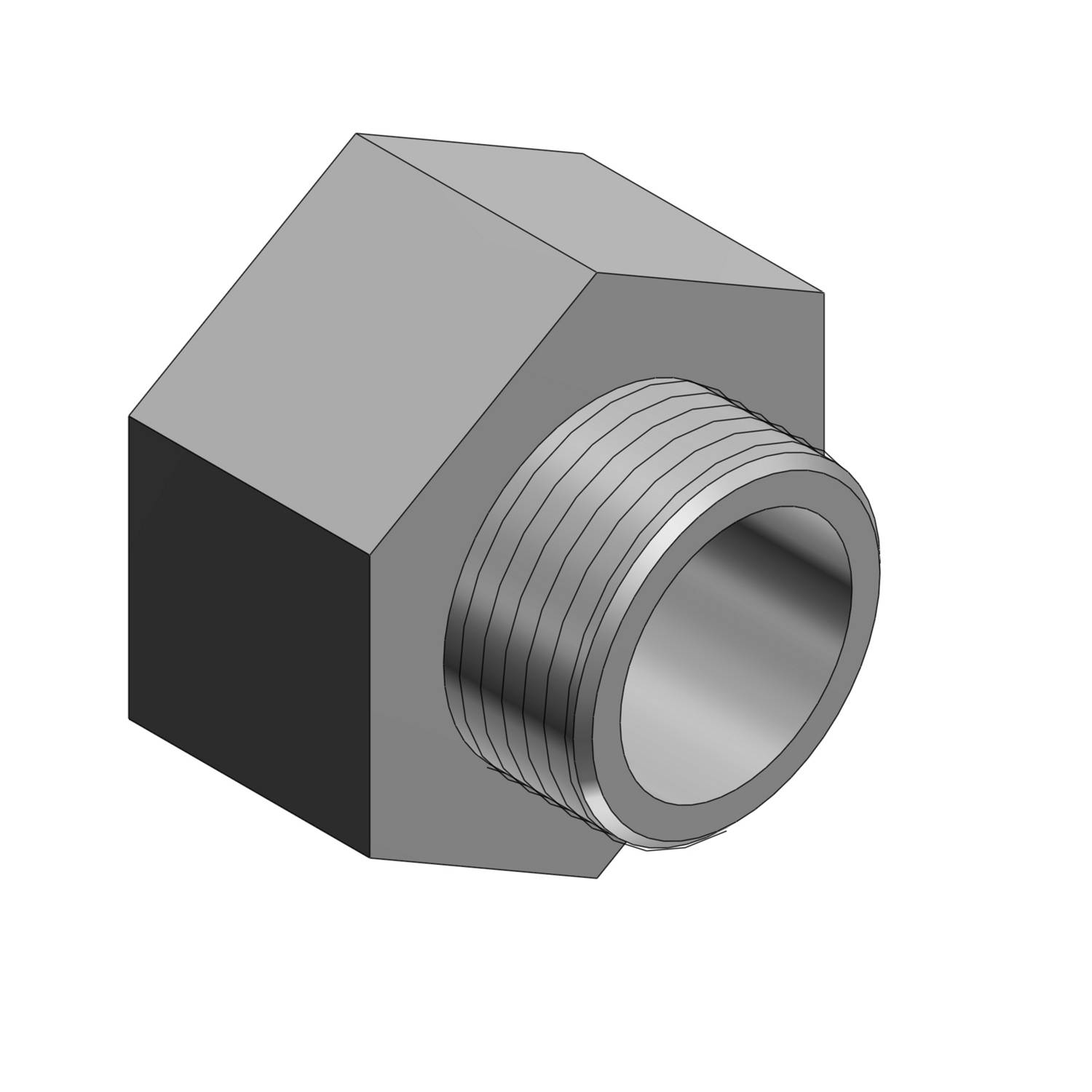 T&B® 1244 Reducer Conduit Enlarger, 1 x 1-1/4 in MNPT, For Use With Rigid/IMC Conduits