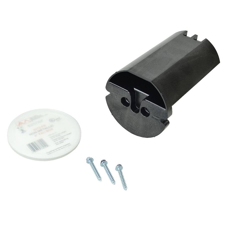 Allied Moulded 9373-FR Fan Support Box, Polycarbonate, 16.5 cu-in, 4 in W x 6 in D