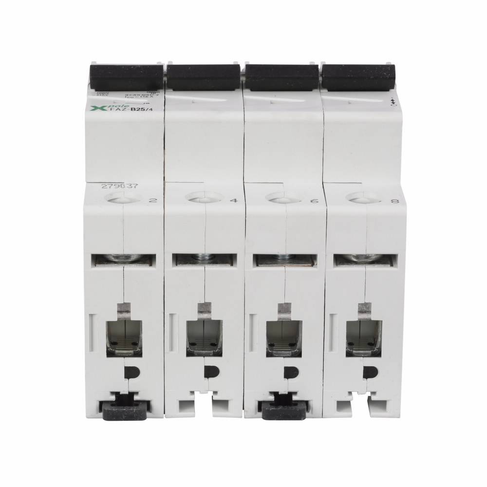 EATON FAZ-B1/4 Supplementary Protector, 480Y/277 VAC, 1 A, 7.5/15 kA Interrupt, 4 Poles, B-Curve Trip
