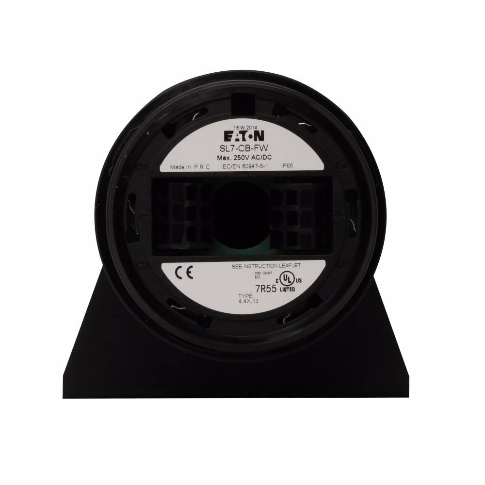 EATON SL7-CB-FW Stack Light Base Module With Bracket, 70 mm, For Use With SL7-L, SL7-BL, SL7-FL, SL7-AP Stack Light