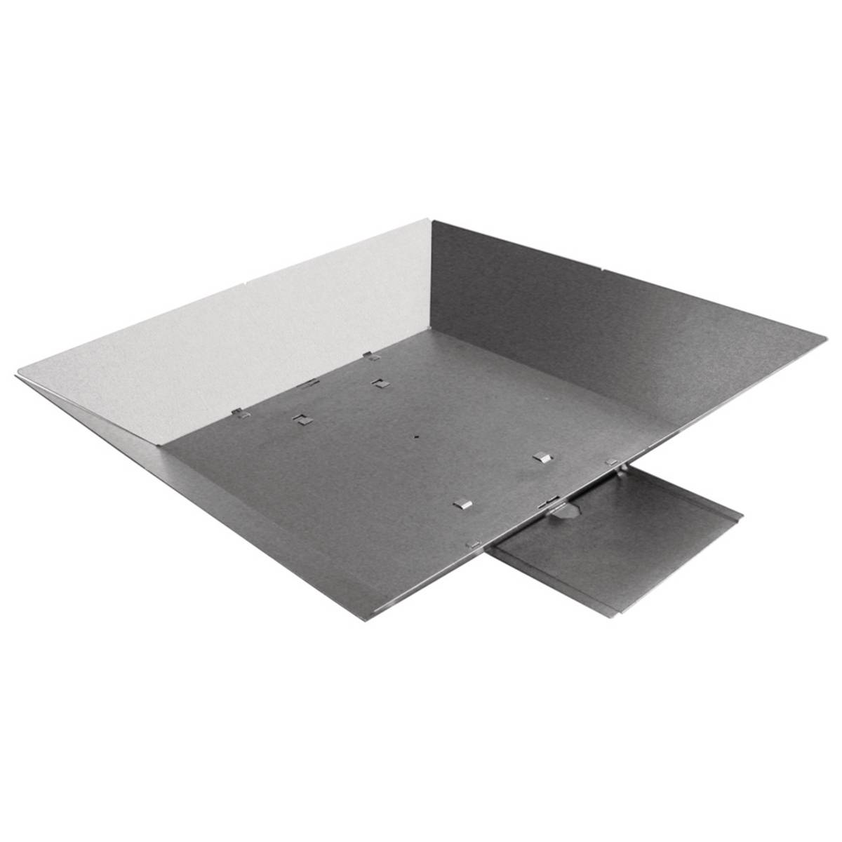 PREMISE WIRING CFBOGPAN4 Machined Standard Floor Box Pour Pan, Steel, Gray
