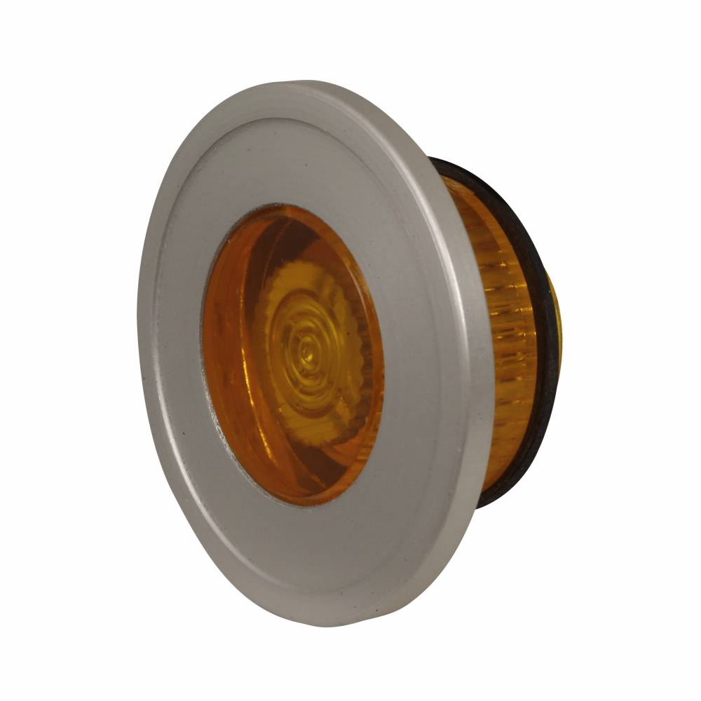 EATON 10250TC60 Heavy Duty Side-Lighted Ring Watertight/Oiltight Operator Lens, 30.5 mm, NEMA 3/3R/4/4X/12/13 NEMA Rating, Blank Legend, Anodized Aluminum