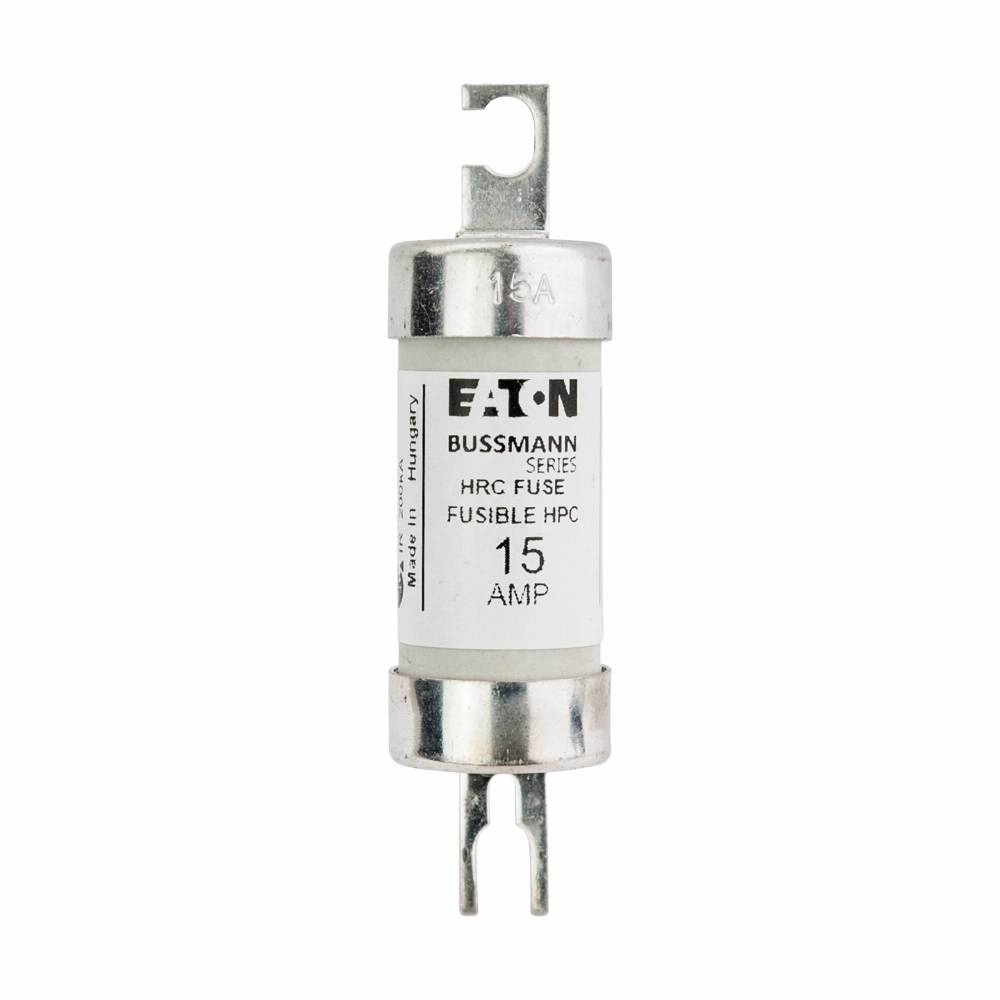 Bussmann 15CIH07 CIH HRCI-MISC Type K Non-Indicating Fuse, 15 A, 600 VAC, 200 kA Interrupt, Cartridge Body