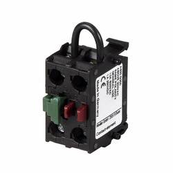 EATON M22-KC01SMC10 Emergency Stop Contact Block, 22.5 mm, NC Contact, Black