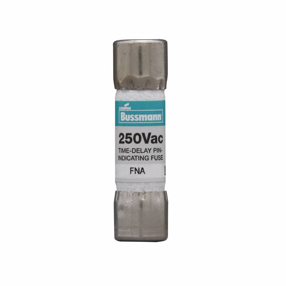 Bussmann Fusetron™ FNA-1-1/8 Supplemental Time Delay Fuse, 1.125 A, 125 VAC, 10000 A Interrupt, Class: Supplemental, Cartridge Body