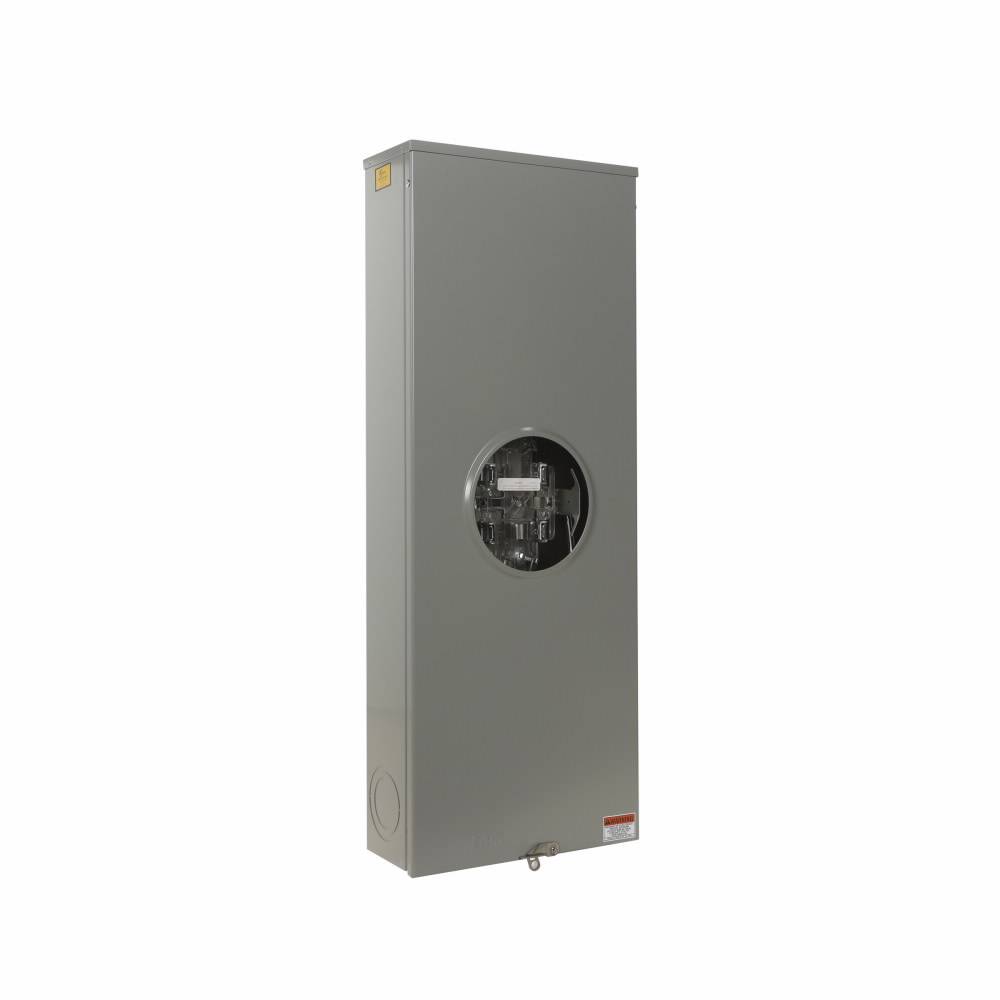 EATON Cutler-Hammer 1008792CH 3-Wire 1-Position Commercial Service Meter Socket With Lever Bypass, 600 VAC, 320 A, 1/3 Phase