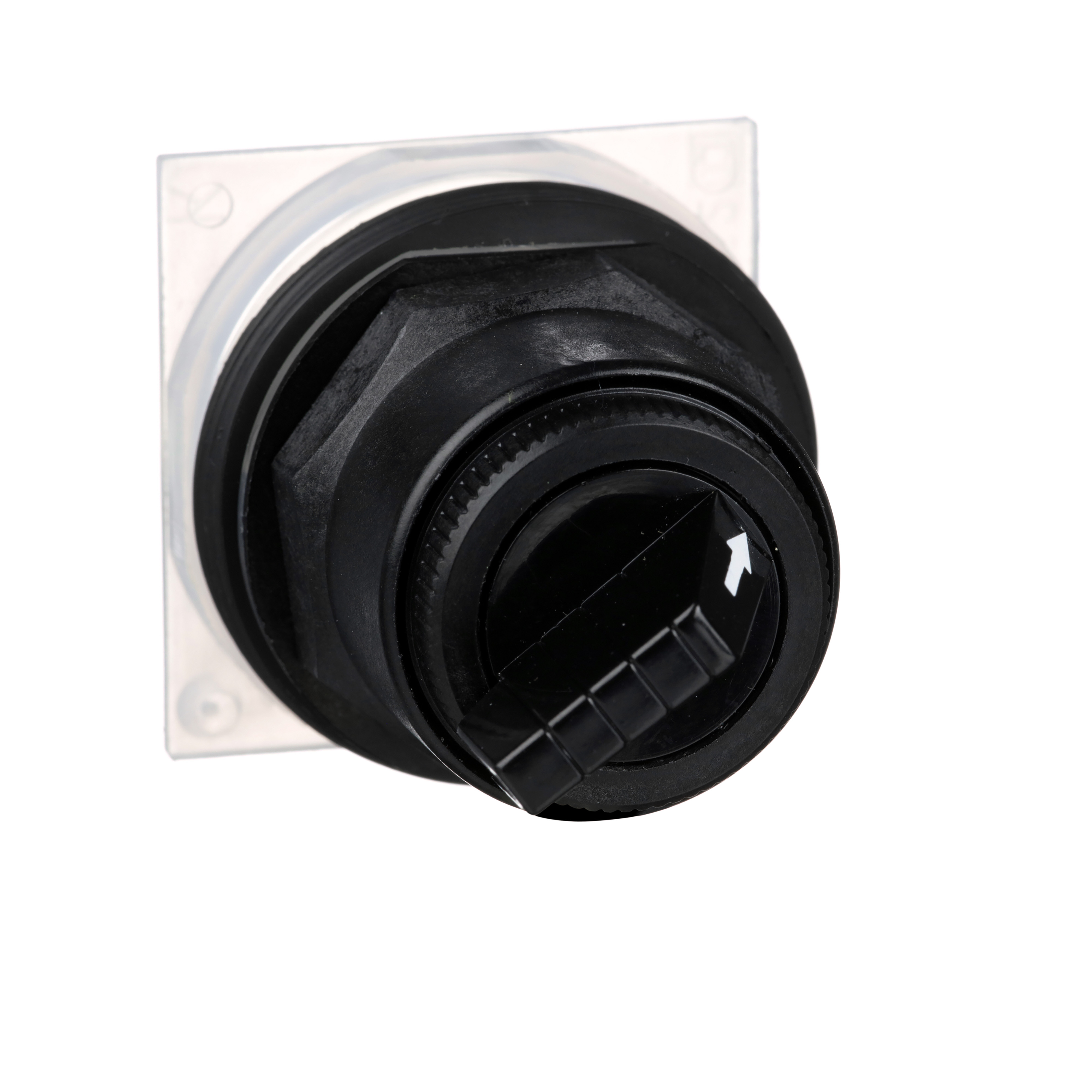 Schneider Electric Harmony™ 9001SKS11B Heavy Duty Non-Illuminated Selector Switch Operator, 30 mm, Round Knob Operator, 2 Positions, Black