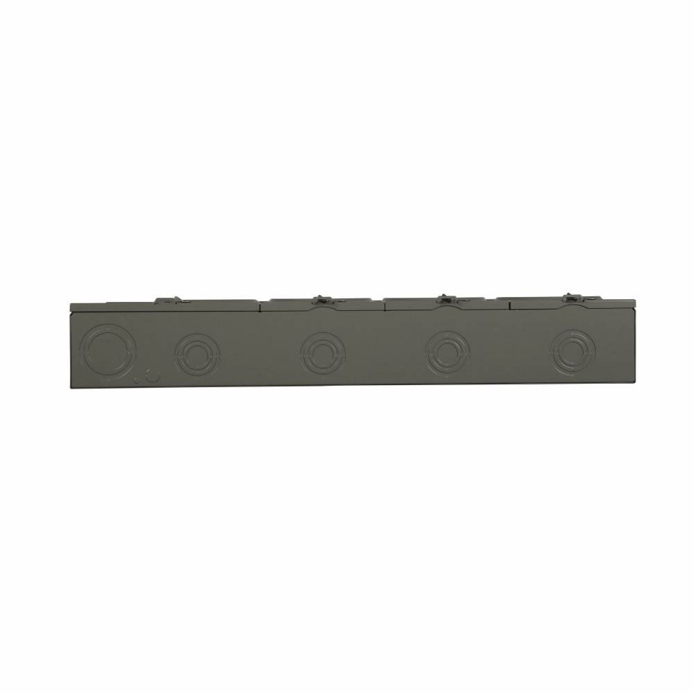 EATON Cutler-Hammer 1004405ACH 3-Wire Horizontal Ganged Multi-Position Single Meter Socket With Horn Bypass, 600 VAC, 100 A, 1 Phase