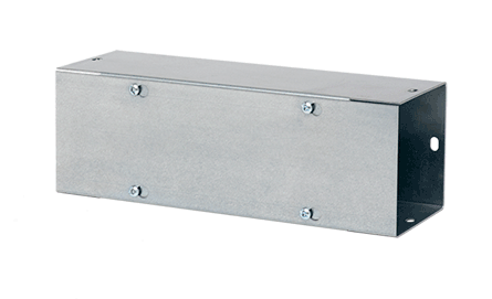 Hoffman F1010T1120GV F40 Lay-In Straight Section Wireway, 120 in L x 10 in W x 10 in H, Flat Cover, Steel