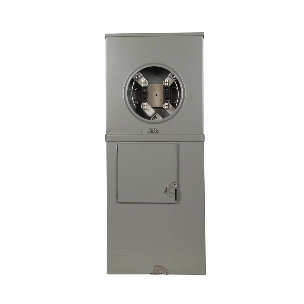EATON Cutler-Hammer 1009582CH 3-Wire 1-Position Commercial/Residential Service Single Meter Socket With Horn Bypass, 240 VAC, 200 A, 1 Phase