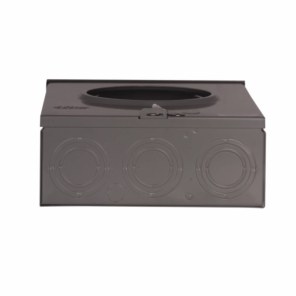 EATON 1003878ACH 1-Position 3-Wire Horn Bypass Triplex Meter Socket, 600 VAC, 200 A, 1 ph Phase