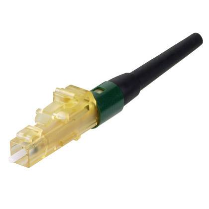 Panduit® OptiCam® FLCSMCXCGR Keyed Pre-Polished Fiber Optic Connector, Keyed LC Connector, OM3/OM4 10Gig™ 50/125 um Multi-Mode Fiber, 900 um Buffered Fiber, Zirconia Ceramic Ferrule
