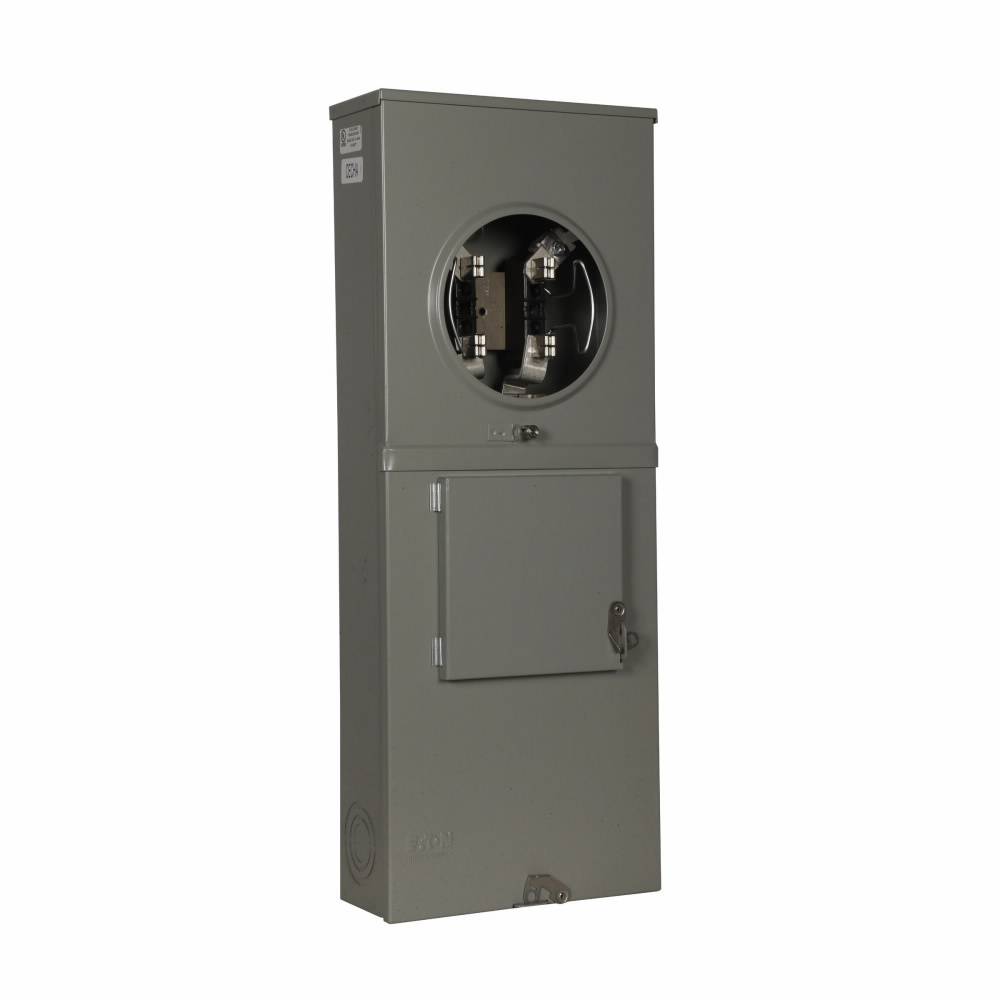 EATON 1009581CH 1-Socket 3-Wire Horn Bypass Meter Socket With Main Breaker, 240 VAC, 200 A, 1 Phase