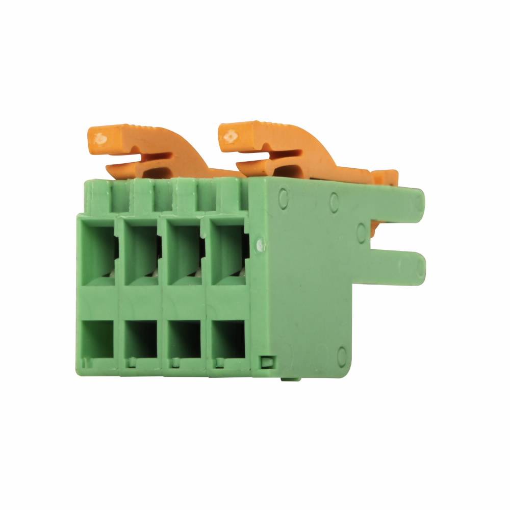 EATON D77B-AC1 IT Snap Auxiliary Connector, For Use With Programmable Logic Controller, 4.6 in H x 3.5 in W, Green