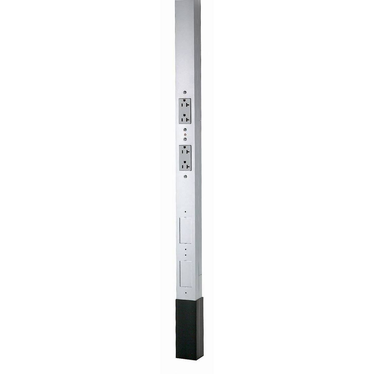 PREMISE WIRING HBLPP12AAL 1-Circuit 3-Service 19-Strands Pre-Wired Service Pole, 2 Outlets, 10 ft 2 in L x 2.13 in W, Aluminum