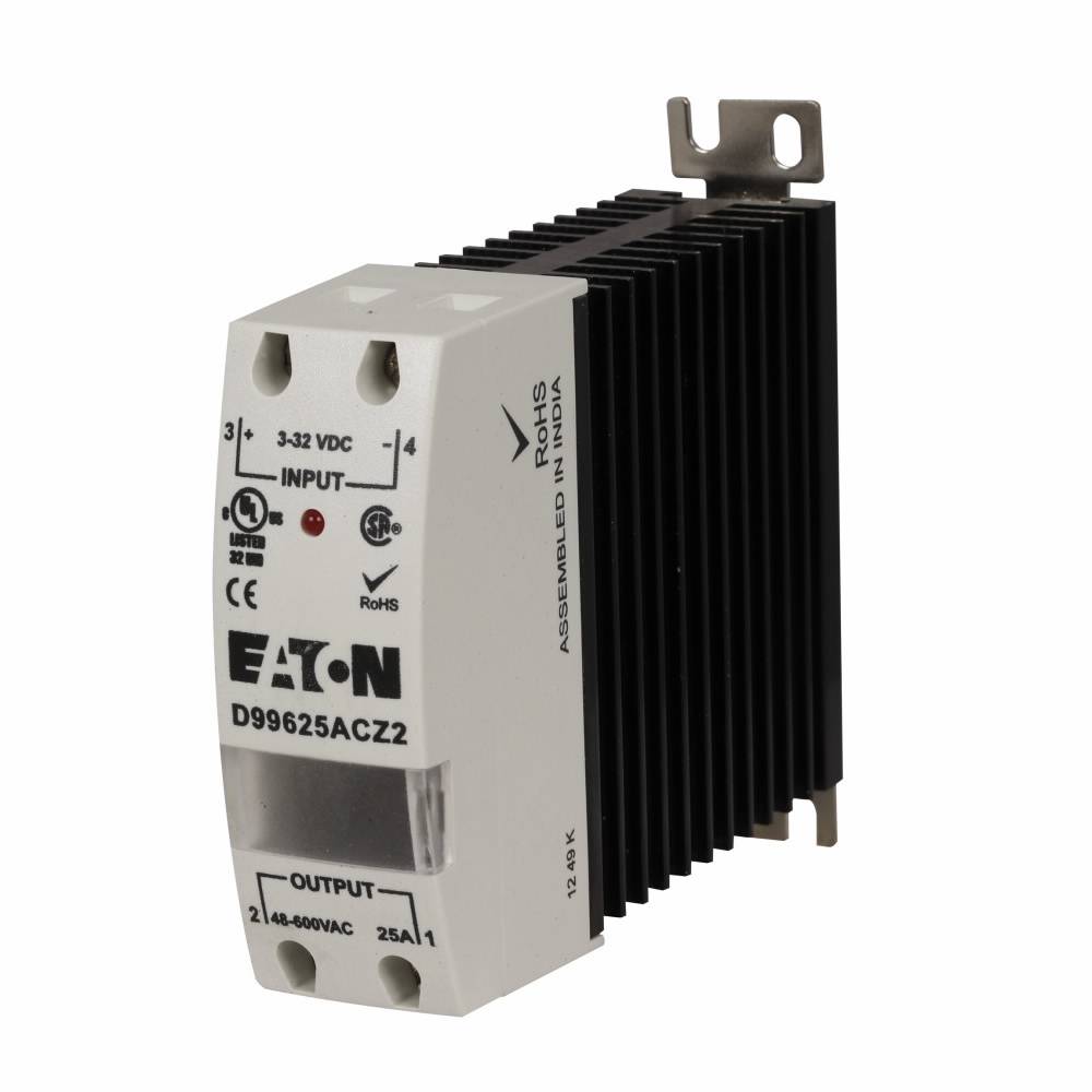 EATON D99610ACZ2 Zero Cross Switch Solid State Relay, 10 A, 1NO/SPST Contact