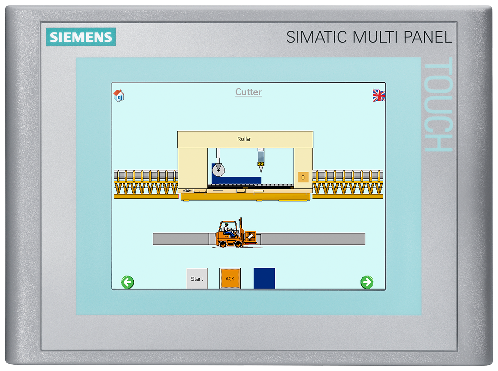 Siemens SIMATIC 6AV66420EA013AX0 MP 177 Multi-Panel, 24 VDC, 5.7 in TFT Touch Display, 1 x RS422, 1 x RS485, 1 x USB, 1 x RJ45 Industrial Ethernet, PROFIBUS, MPI