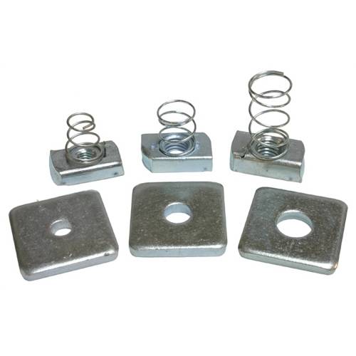 Metallics MSNR1420 Spring Nut With Regular Spring, 1/4-20 Thread, Steel