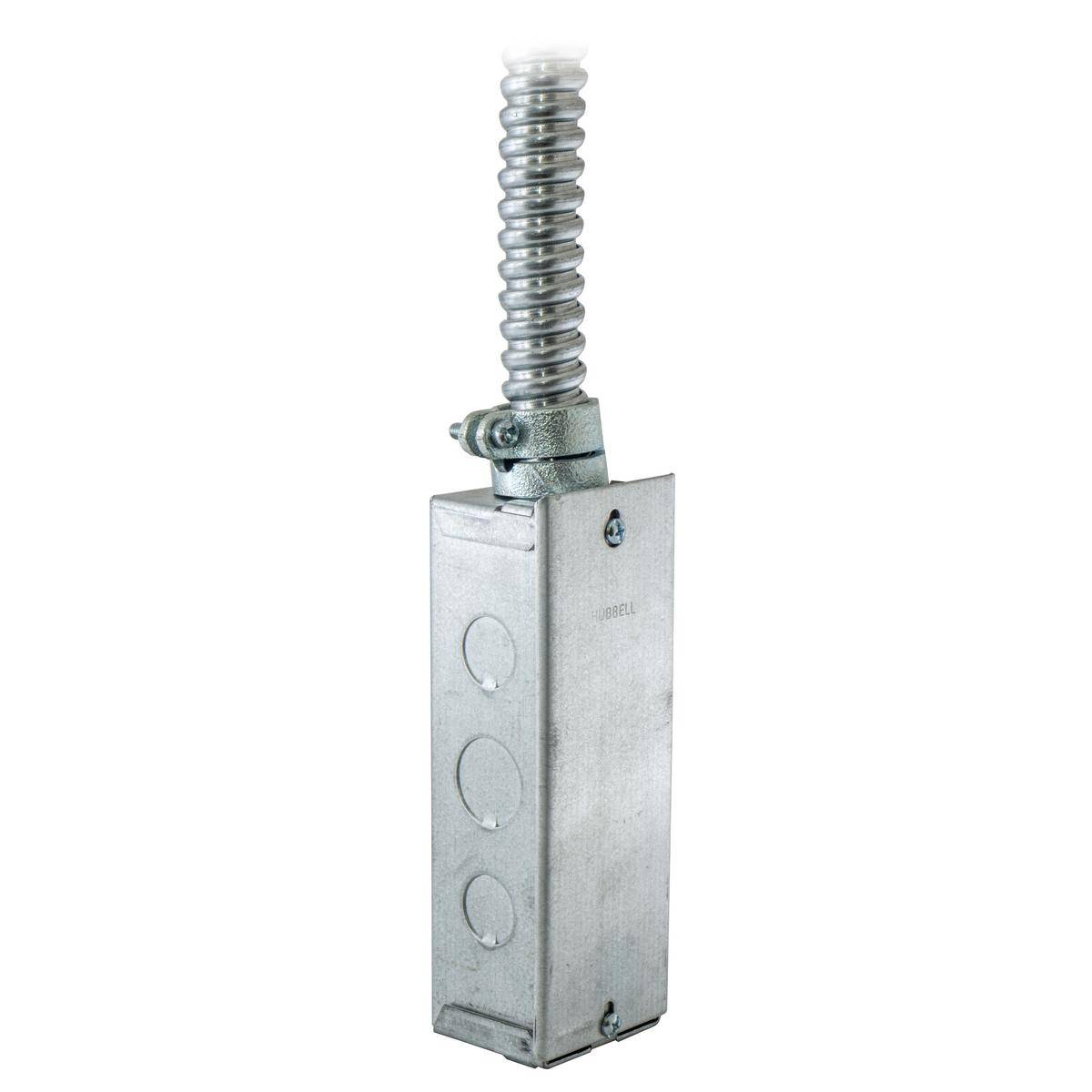 Wiring Device-Kellems S1R8JNCBOX Standard Sized Junction Box, 8 in Hole, 22 cu-in Capacity, For Use With In-Floor Delivery System and Flush Fire-Rated Poke Through, 1/2 in, 3/4 in, 1 in, 1 1/2 in Knockout, Steel