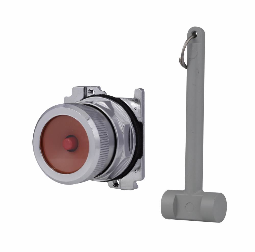 EATON 10250TBG Heavy Duty Break Glass Pushbutton Station, For Use With 30.5 mm Break Glass Operator