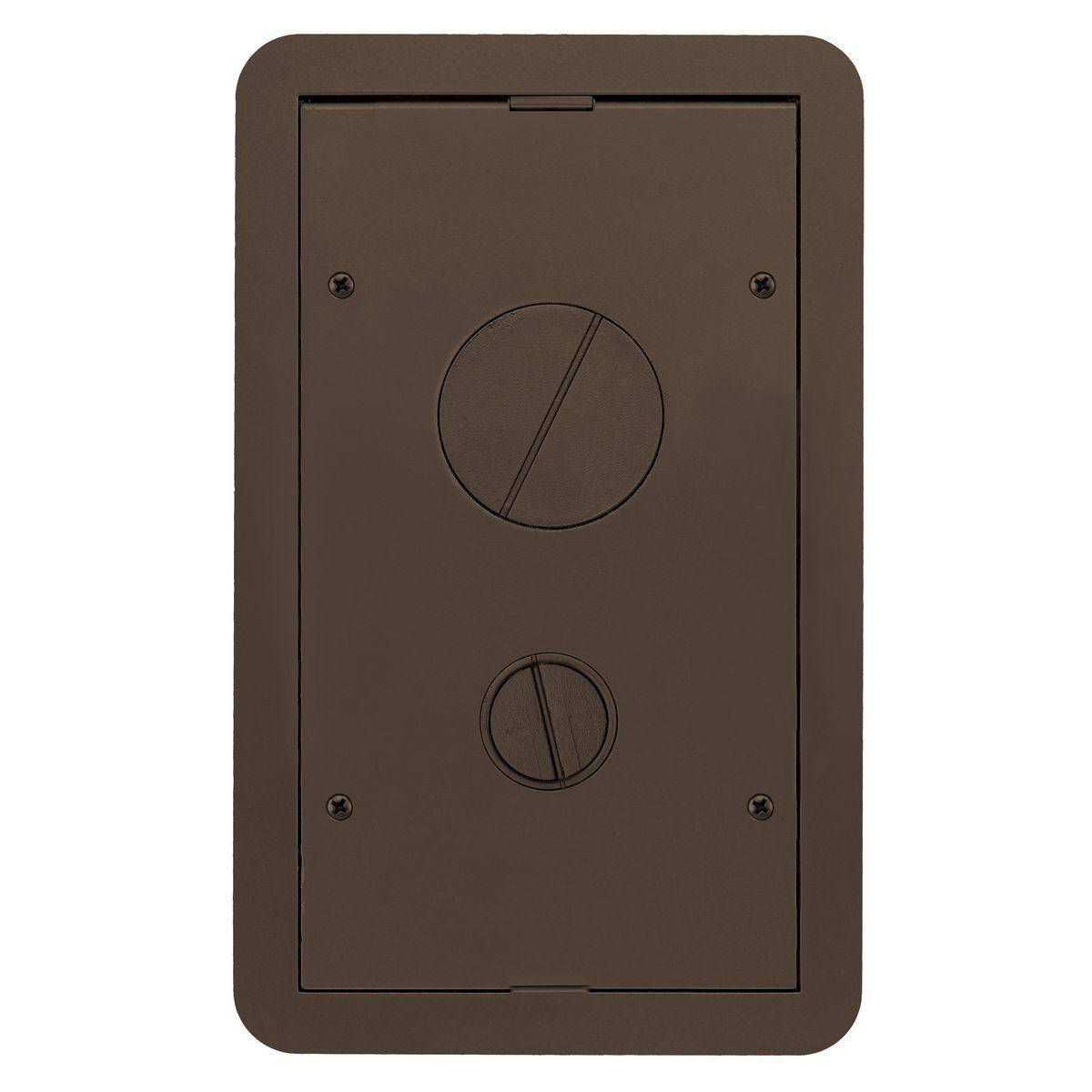 Wiring Device-Kellems 24GCFFCVRBRZ Fabricated Furniture Feed Standard Sized Carpet Cover, 11.69 in L x 7.19 in W, Cast Aluminum
