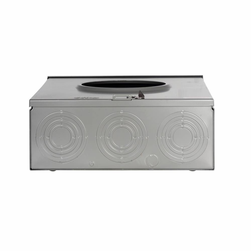 EATON Cutler-Hammer 1006353CCH 4-Wire 1-Position Commercial Service Single Meter Socket With Lever Bypass, 600 VAC, 200 A, 3 Phase