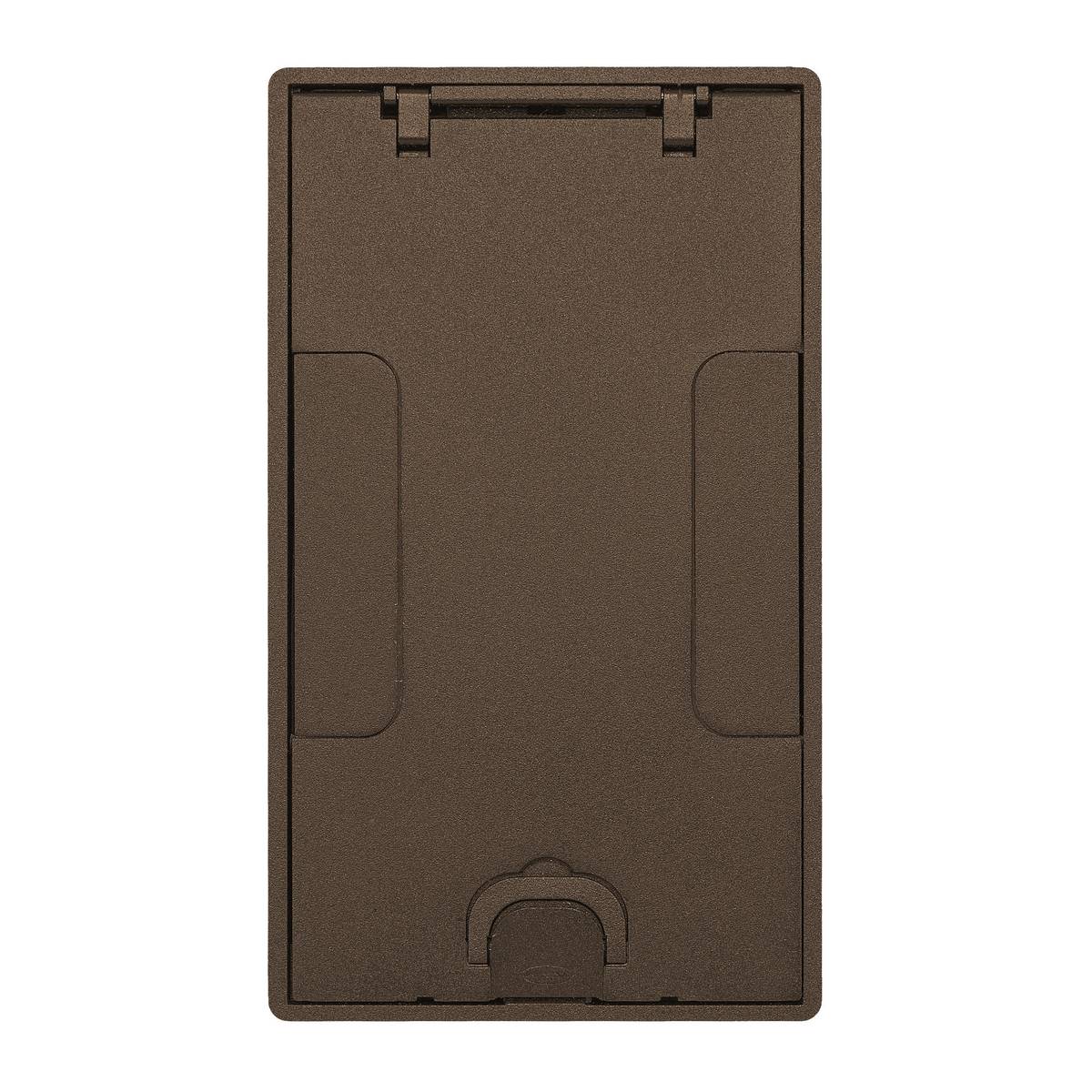 Wiring Device-Kellems 24GTCVRBRZ Non-Metallic Floor Box Cover, 10.69 in L x 6.19 in W, Cast Aluminum