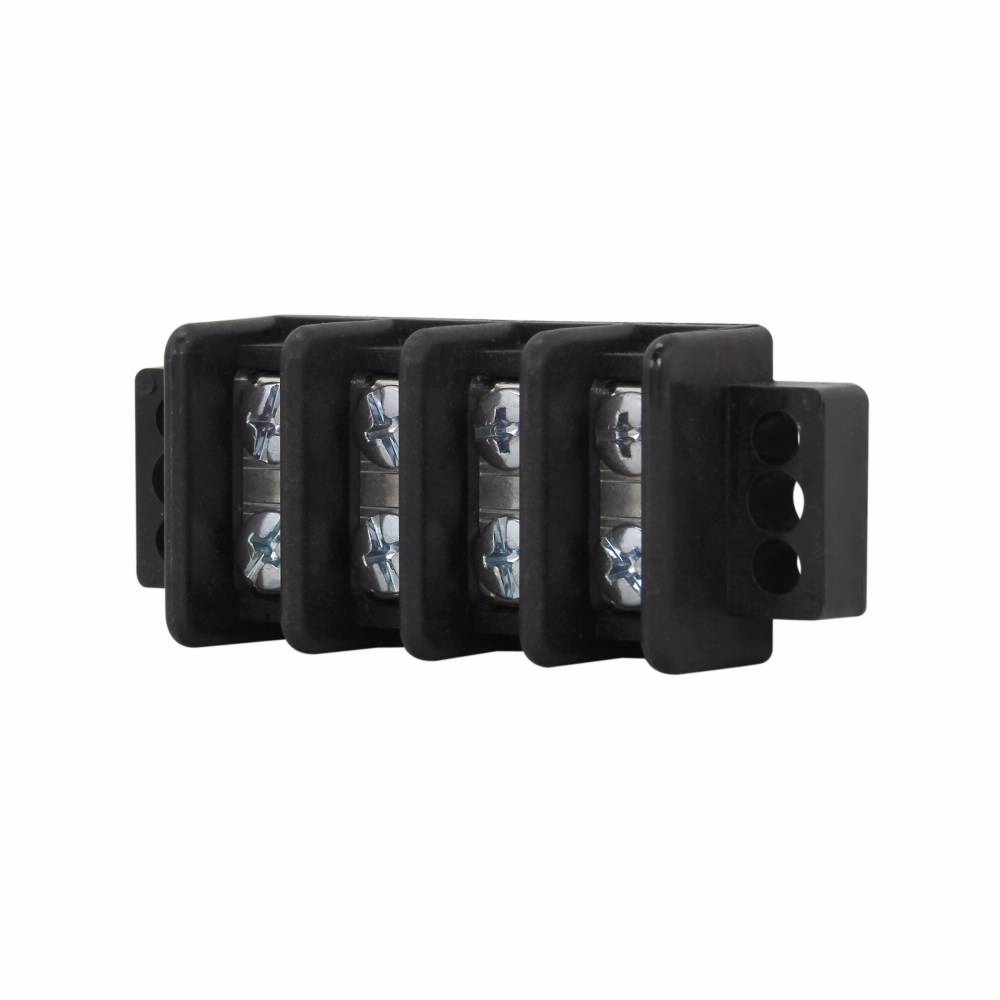 Bussmann TB300-0200 Terminal Block Strips and Barrier Block, 600 V, 30 A, Black