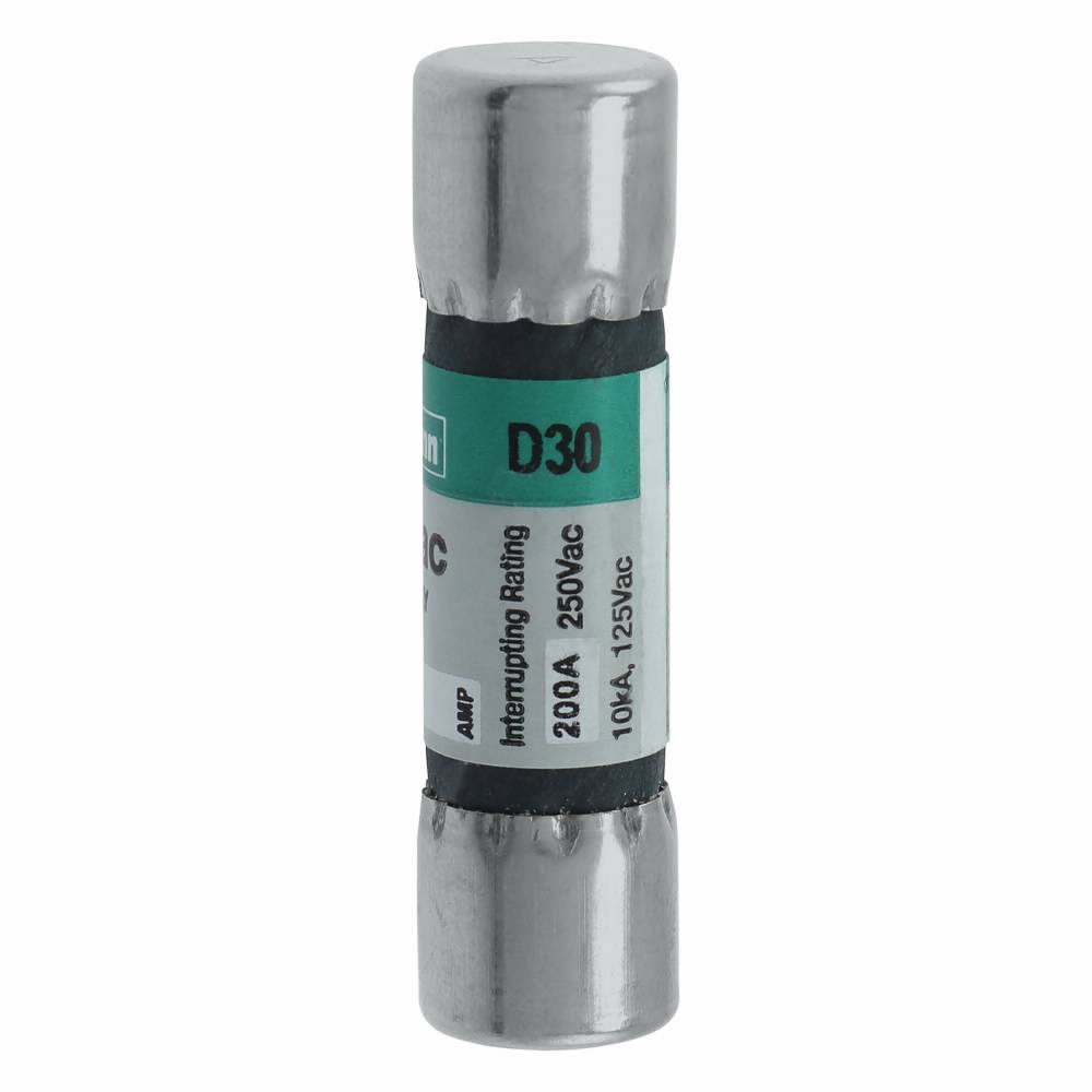 Bussmann Fusetron™ FNM-5 Low Voltage Supplemental Time Delay Midget Fuse, 5 A, 250 VAC, 200 A Interrupt, Class: Supplemental, Cartridge Body