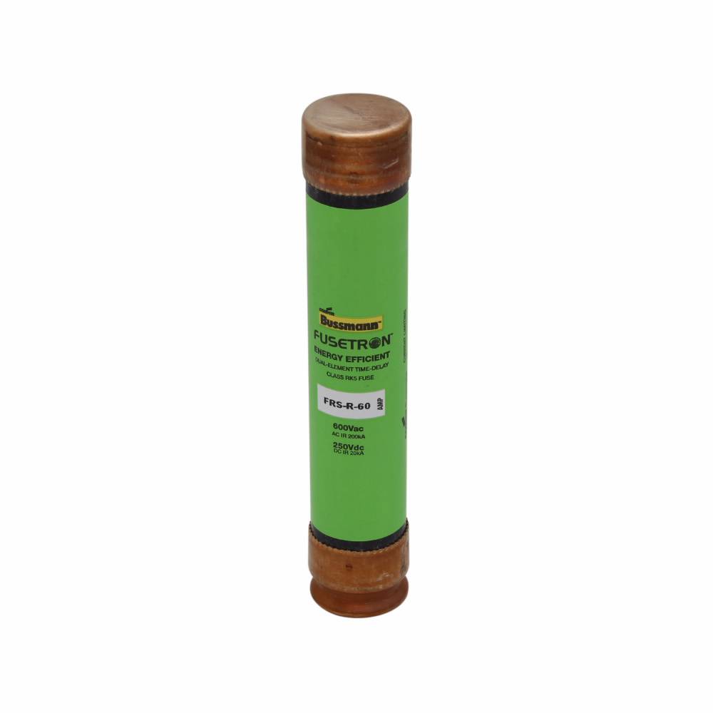 Bussmann Fusetron™ FRS-R-45 Advanced Protection Current Limiting Energy Efficient Low Voltage Time Delay Fuse, 45 A, 600 VAC/250 VDC, 20/200 kA Interrupt, RK5 Class, Cartridge Body