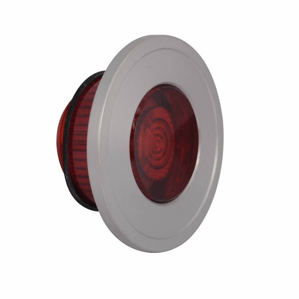 EATON 10250TC57 Blank Heavy Duty Oiltight/Watertight Side-Lighted Operator Lens, 1.6 in L x 1.6 in W x 0.6 in H, NEMA 1/2/3/3R/4/4X/12/13/IP65, Round, Aluminum
