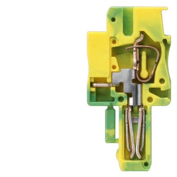 Siemens 8WH90401EB07 Bridgeable Plug-In Coupling With Slot, 0.08 to 2.5 sq-mm Spring Loaded Connection, 500 VAC, 24 A, Middle Construction, DIN Rail Mount