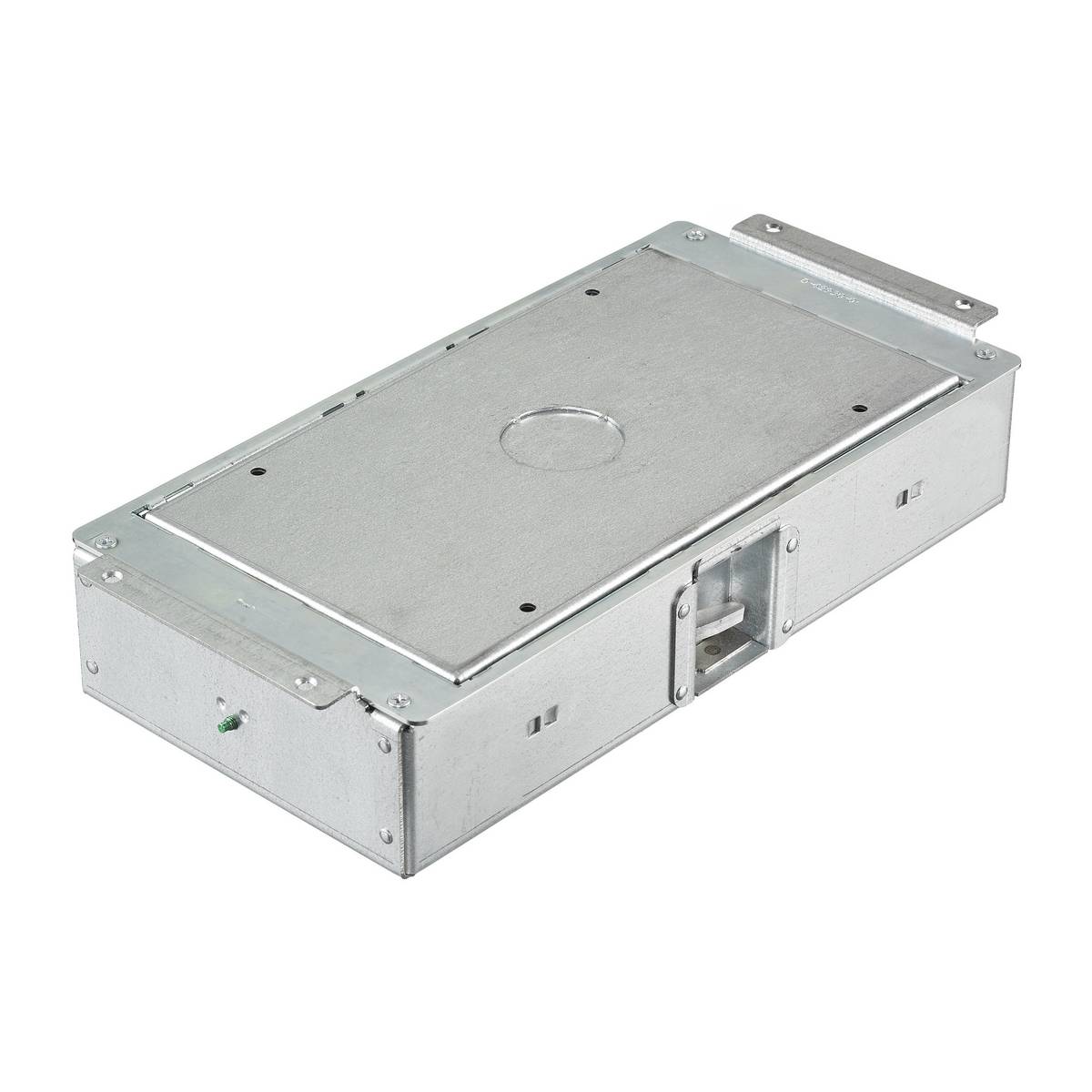 Wiring Device-Kellems AFB2G25CHI AFB2G Floor Box, Stamped Steel, 30 cu-in Capacity, 2 Gangs, 6.62 in L x 12.67 in W x 2.88 in H