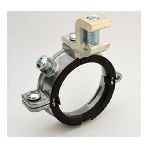 Bridgeport® Mighty-Rite® SGB-38840 Insulated Patented Split Grounding Bushing, 3 in Trade, 6 AWG Wire Min, 250 kcmil Wire Max, 4 in ID x 2.87 in OD Dia, Zinc Alloy