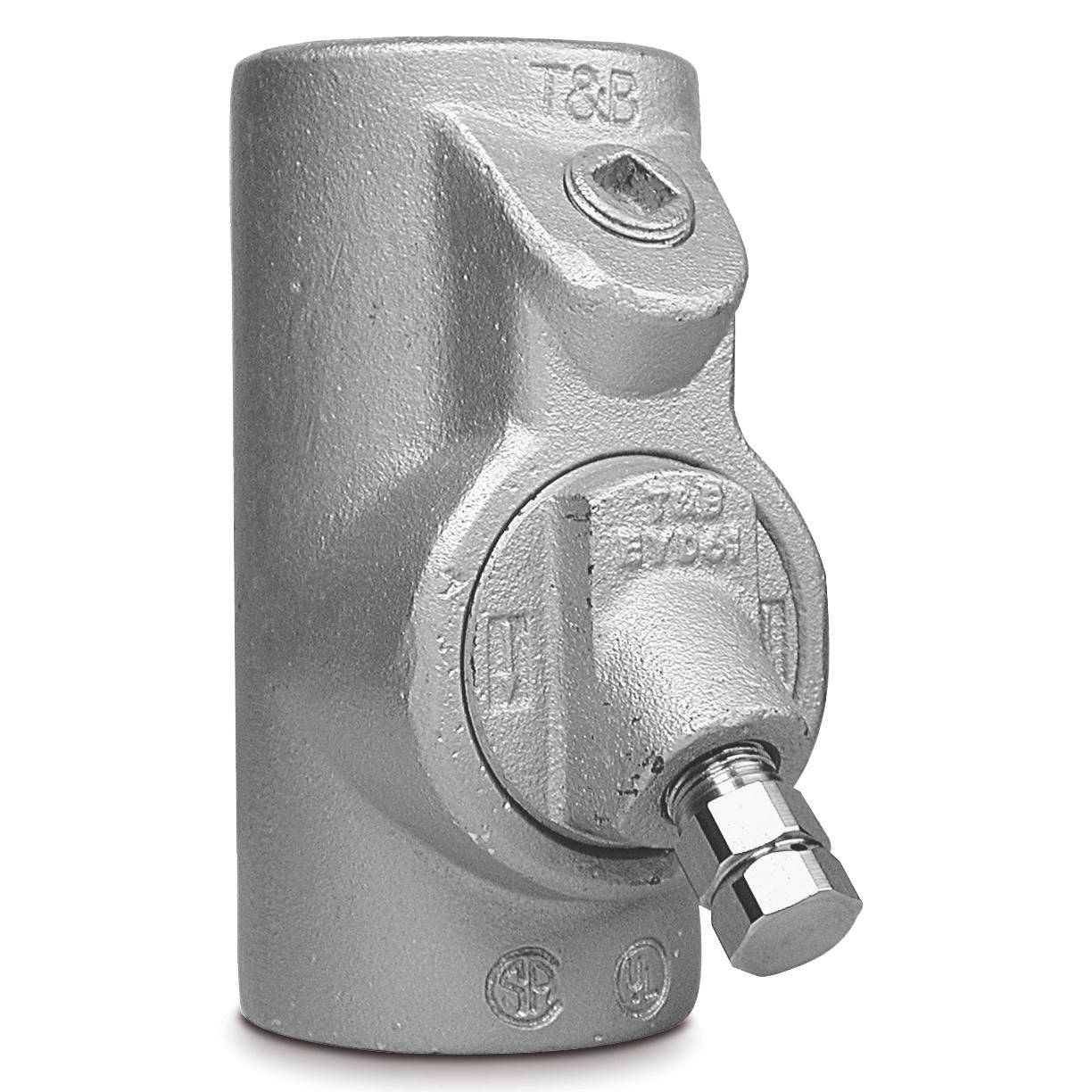 T&B® EYD11-TB Explosionproof Drain and Sealing Fitting, 1/2 in, For Use With Conduits, Iron, Aluminum Acrylic Painted/Electro Galvanized