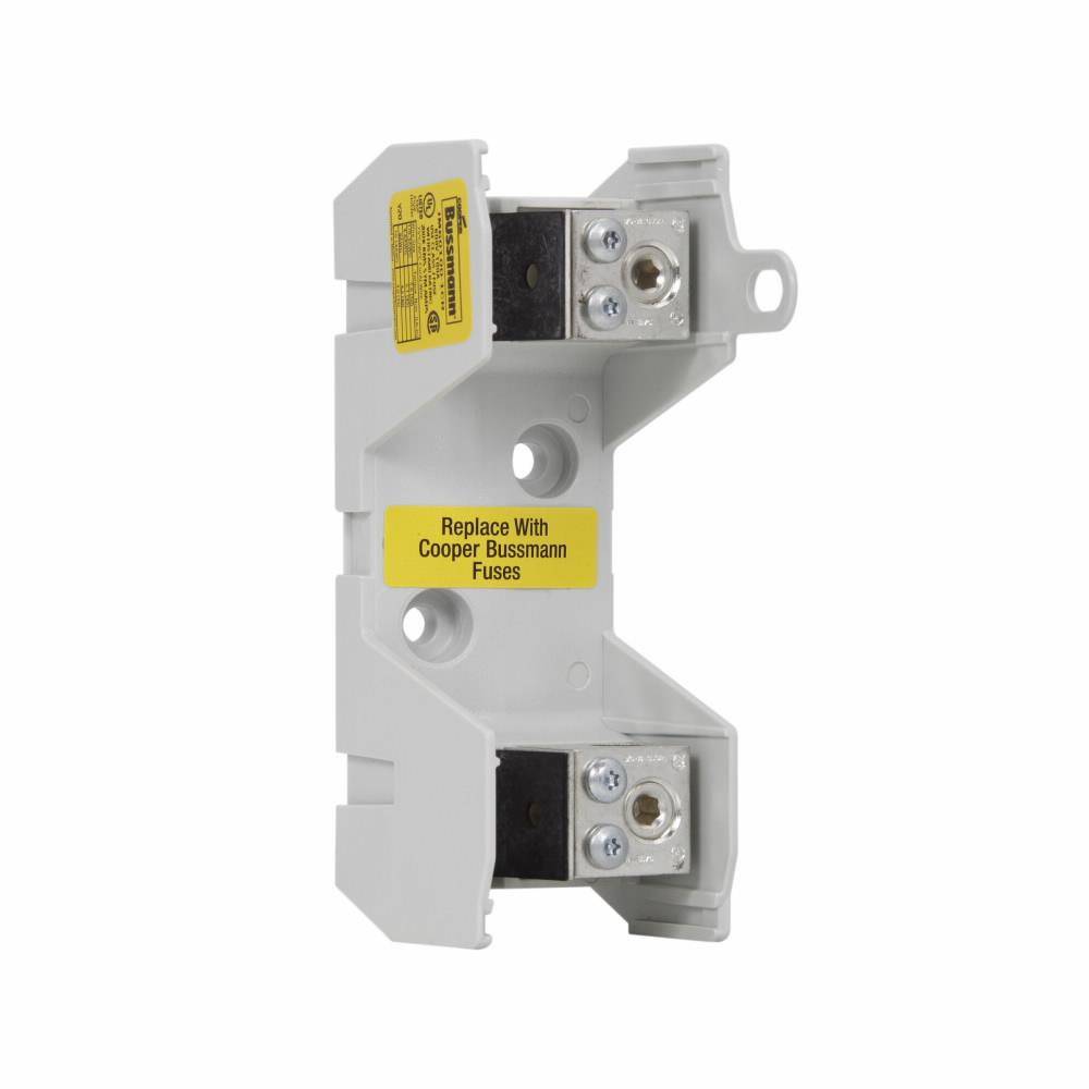 Edison BK/JM60100-1CR Knife-Blade Modular Fuse Block, 600 V, 100 A, 3 to 1/0 AWG Solid, (2) 6 to 4 AWG Cu Stranded Wire, 1 Pole