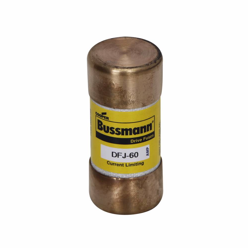 Bussmann DFJ-45 Current Limiting High Speed Fuse, 45 A, 600 VAC/450 VDC, 100/200 kA Interrupt, J Class, Cartridge Body
